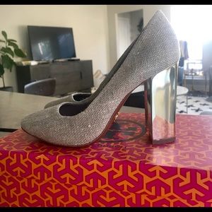 Tory Burch Madison 105mm Pump-burlap